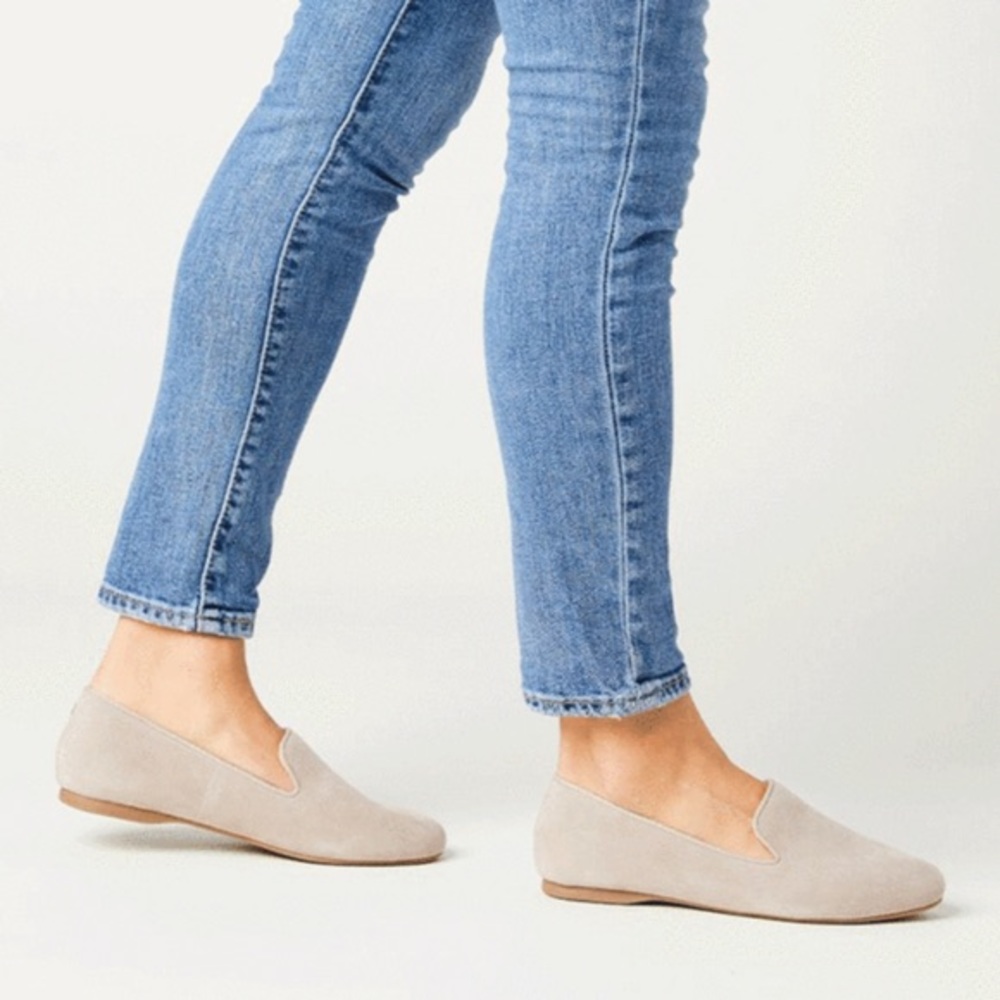 Birdies Starling Light Grey Suede Size 8